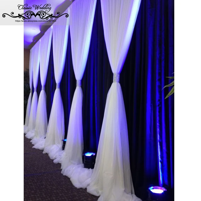 Shop Royal Blue Ice Silk Satin Wedding Backdrop