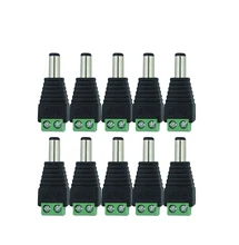 10 Pcs 12V 2 1 x 5 5mm DC Power Male Plug Jack Adapter Connector Plug