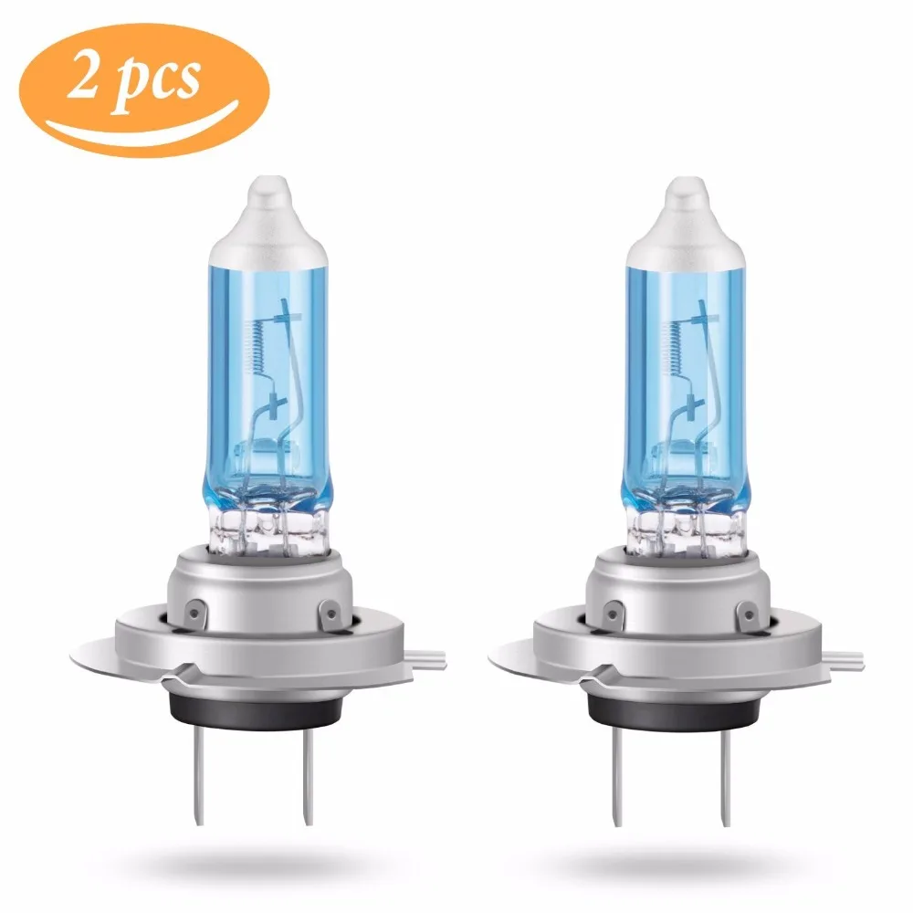H7 Halogen Lamp 5000K 12V 100W 2100Lm Xenon Dark Blue Super White Quartz Glass Car HeadLight