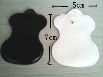

20pcs/lot Gourd shape TENS Electrode Pads Self-Sticky pads mini body massager parts electrode adhering pads