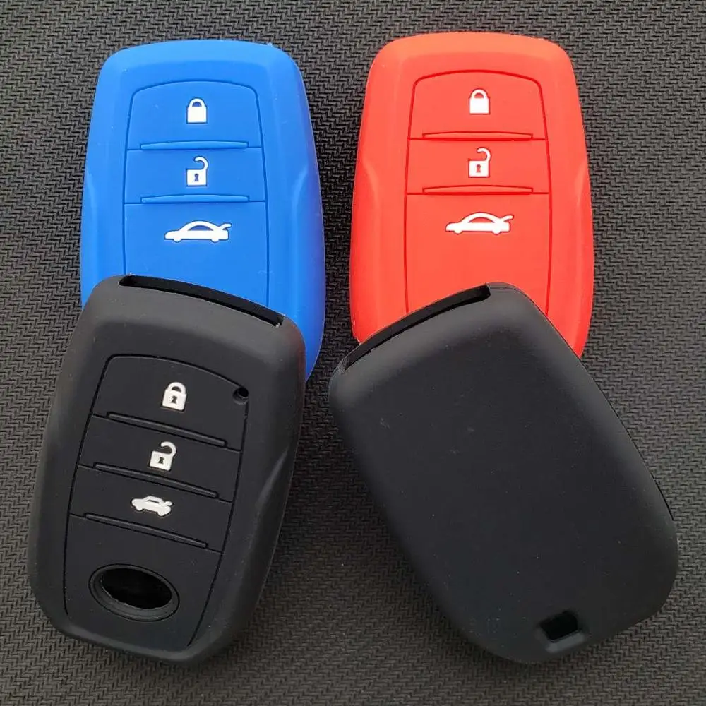 Силиконовый гелевый Чехол для Toyota Highlander Prado RAV4 Camry Fortuner Kijang Innova Crystal SW4 Altis Smart Key 3