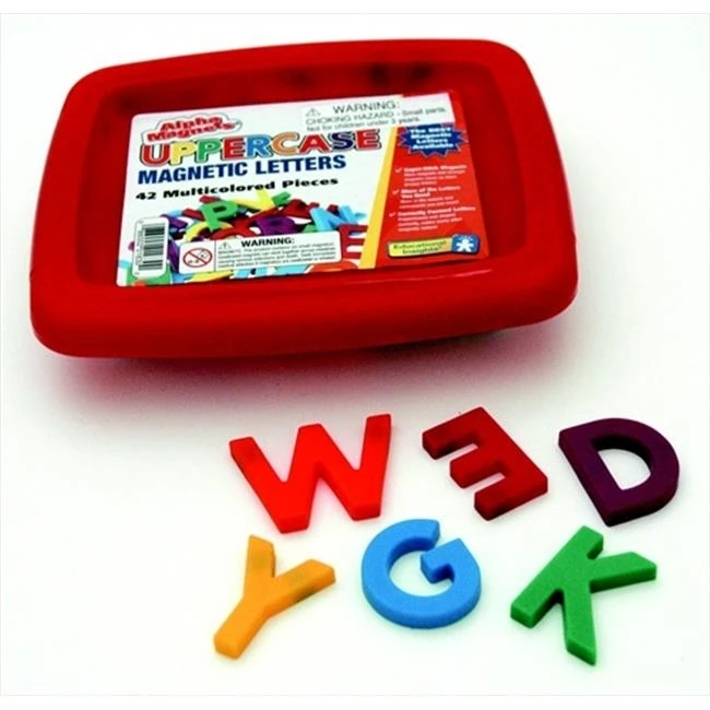 Educational Insights 070608 Uppercase Magnetic Letters Regular Size Set - 42