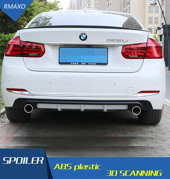 Для BMW F30 F35 316LI 320LI Задний Спойлер ABS задний бампер диффузор защитные бамперы для после хромированного губ задний спойлер