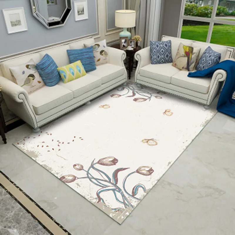 Ультратонкий современный ковёр для гостиной, 6 мм, винтажный художественный коврик, журнальный столик, коврик для спальни, коврик моющийся Подушечка для йоги, аксессуары для дома