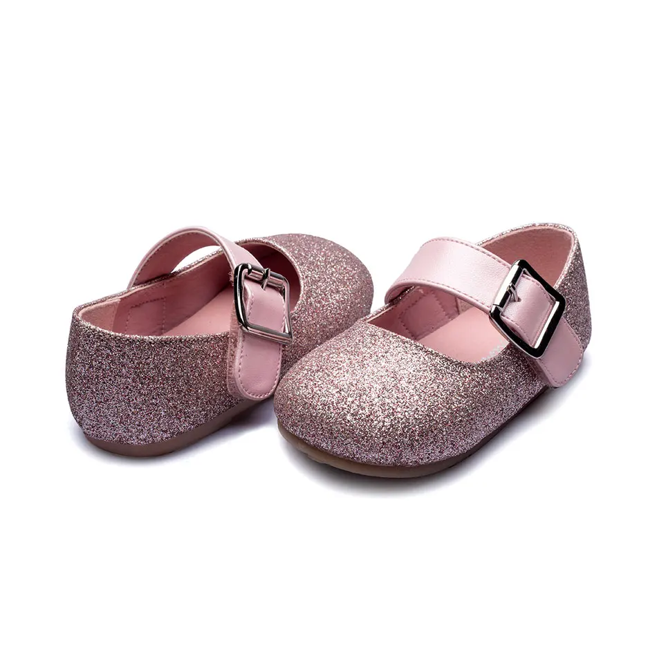 MSMAX; детская обувь из коровьей кожи; дышащие; Простые; розовые; Золотые; серебряные; блестящие; кожаные; вечерние; для девочек; для принцессы; для школы; тонкие туфли - Цвет: Pink