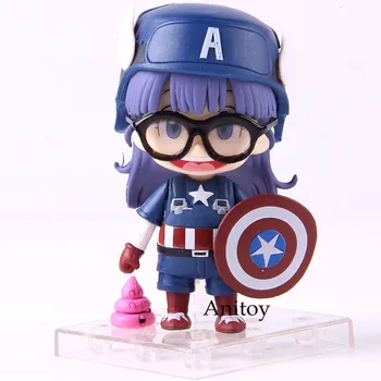 

Action Figure Cosplay Captain America Arale Norimkai Q Version Dr.Slump PVC Collectible Model Toy