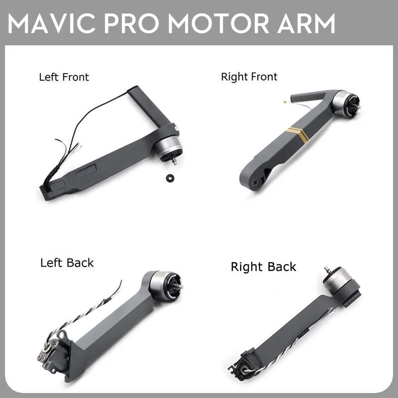 Оригинальные DJI Мавик pro Передний левый/передний правый/задний левый/правый задний двигателя рукоятка для DJI mavic про ремонт Запчасти Accessiories