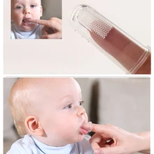 1 шт. Мягкая Силиконовая зубная щетка для зубов резиновый Массажер для милого ребенка зубочистка уход за полостью рта безопасность и средства гигиены