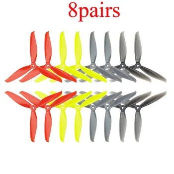 

8Pairs 7040 3 Blade Propeller Props CW CCW Prop Paddle 5mm Hole Propellers for XT2306 1700KV Motor RC FPV Drone Aircraft Parts