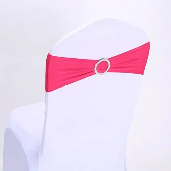 

10 pieces Wedding Chair Cover Stretch Straps Ring Chair Back Decor Strap
