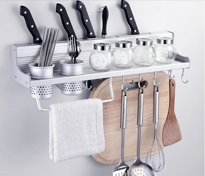 Mensola della cucina cremagliera mensola a muro con 2 tazze 40 cm di ... Mensola della cucina cremagliera mensola a muro con 2 tazze 40 cm di ...