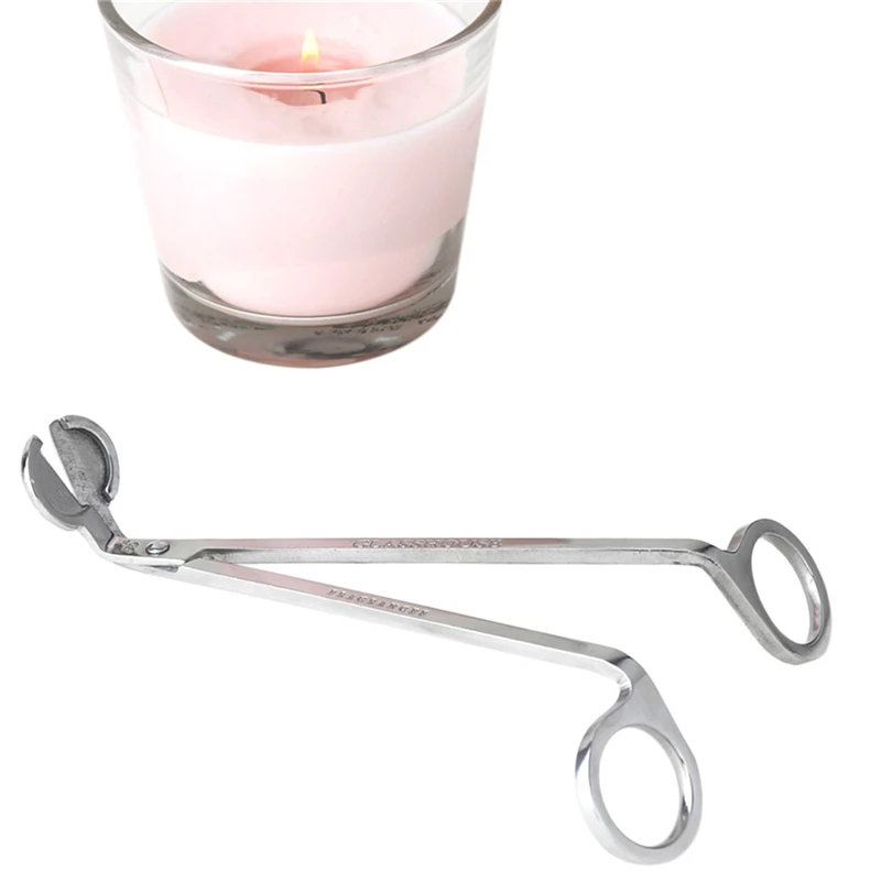 

New 1PC Stainless Steel Candle Wick Trimmer Oil Lamp Trim scissor tijera tesoura Cutter Snuffer Tool Hook Clipper 17CM