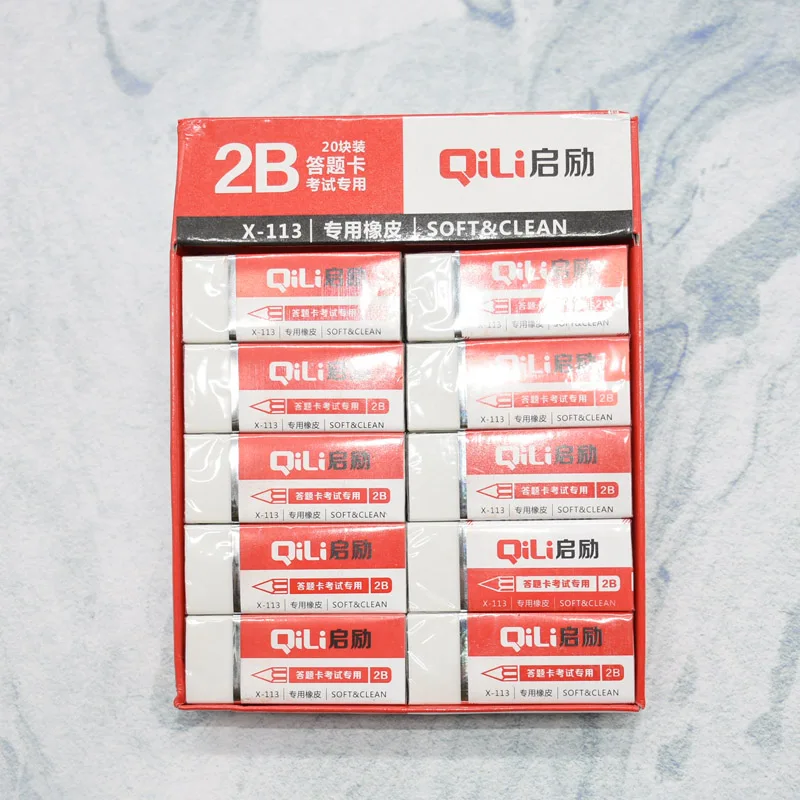 

20pcs High quality dust-free student white eraser designed for graphite pencils using pencil eraser drawing supplies