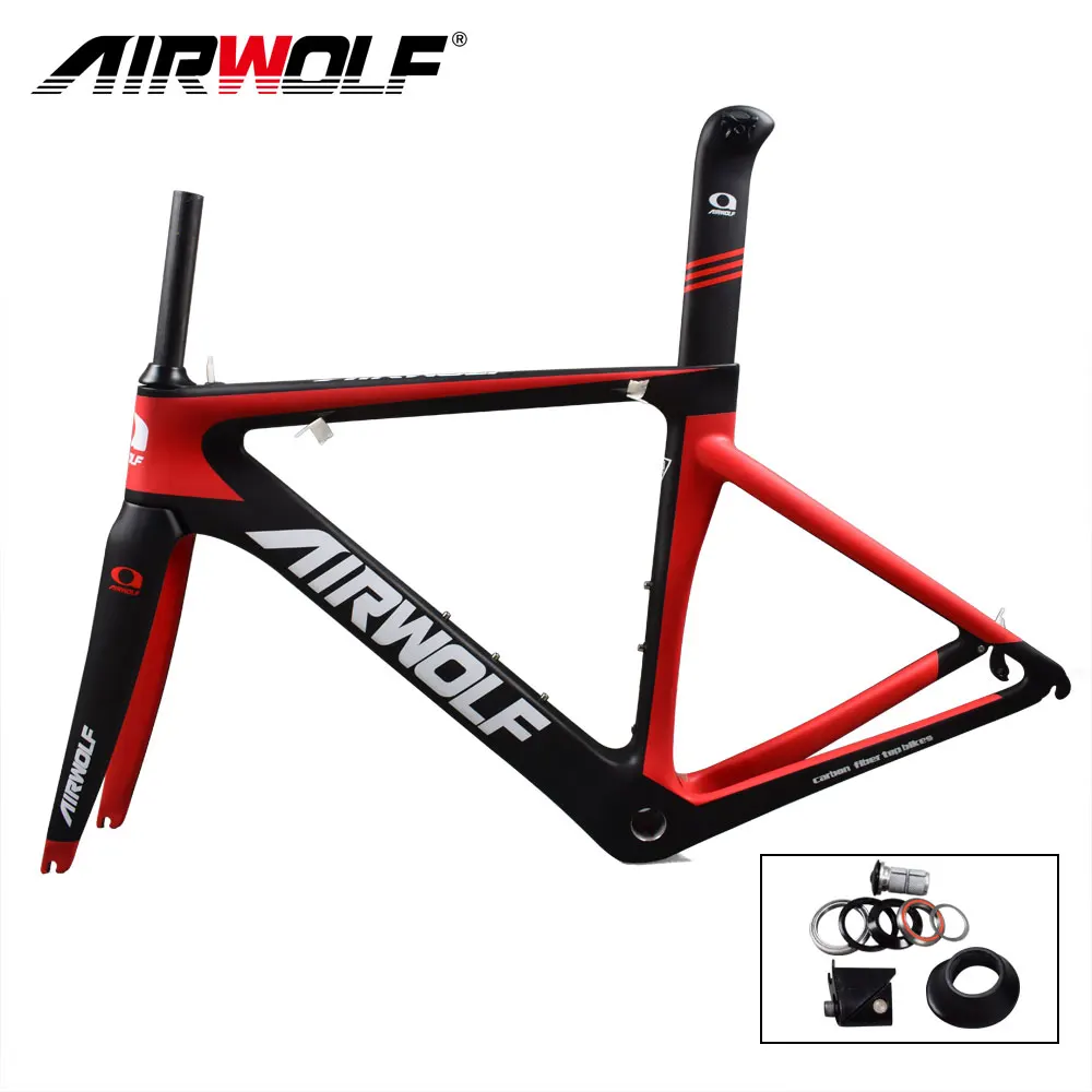 Flash Deal 2019 Carbon Road Bike Frame carbon bicycle frameset  include fork/seatpost/headset for Mechanical/DI2 both carbon bike frame 2