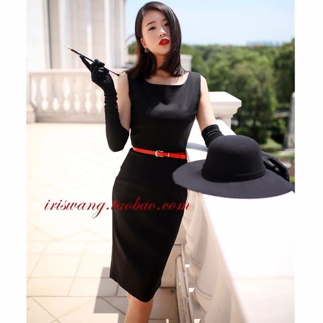 Vestido de tubo vintage de los años 50 para mujer, pinup clásico vestido  rojo, vestidos de talla grande - AliExpress