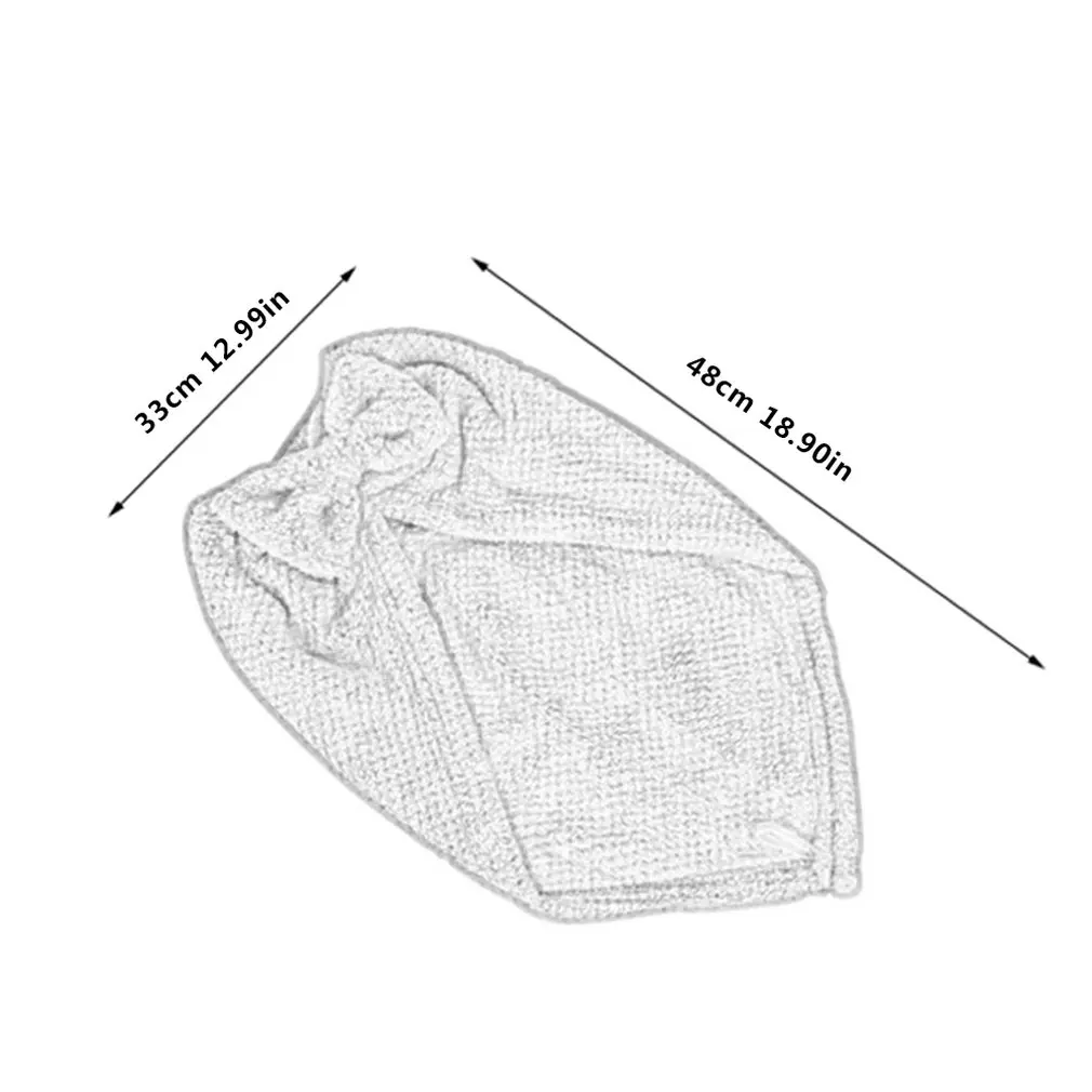 Полотенце для волос из микрофибры быстросохнущее волшебное полотенце для волос с кнопкой быстросохнущее Полотенце Для Волос