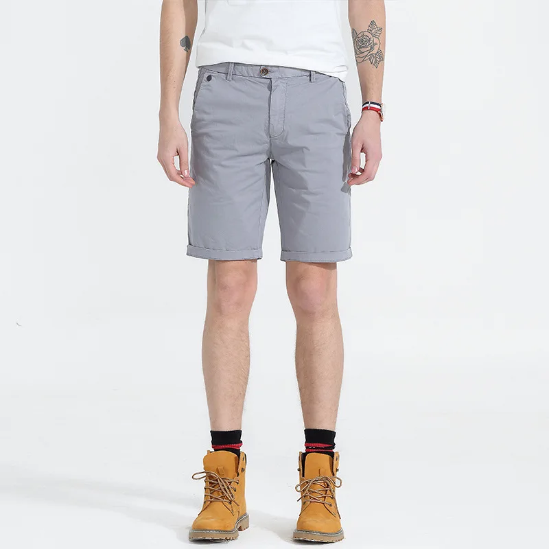 Высокое качество Повседневное Для мужчин для девочек; Детские шорты; Летние мыть твил сплошного Цвет хлопкового материала на основе спандекса, выполнено в цветовой гамме тонкий сине-серый хаки армейские; зеленого цвета; для мужчин; Детские шорты;