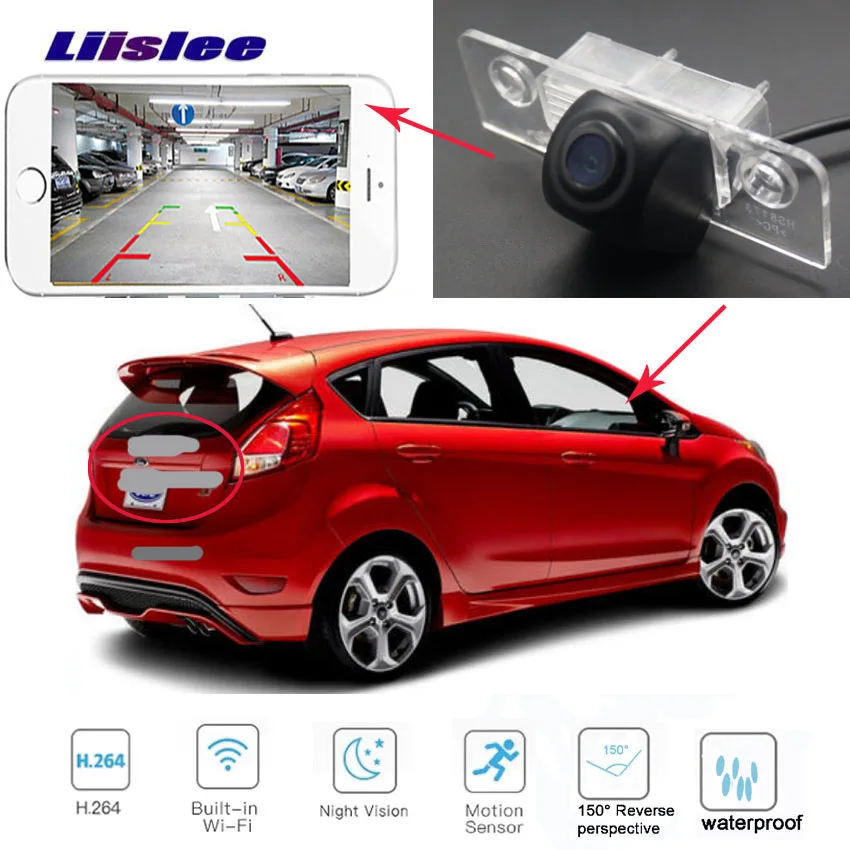

Car rear view WIFI camera for Ford Fiesta hatch Fiesta ST 2008~2018 Night Vision Backup camera license plate wireless camera