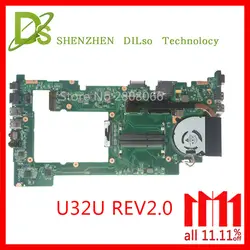 KEFU U32U для ASUS U32U u82u Материнская плата ноутбука U32U REV2.0 Integrated тесты материнская Оригинальная работа 100%