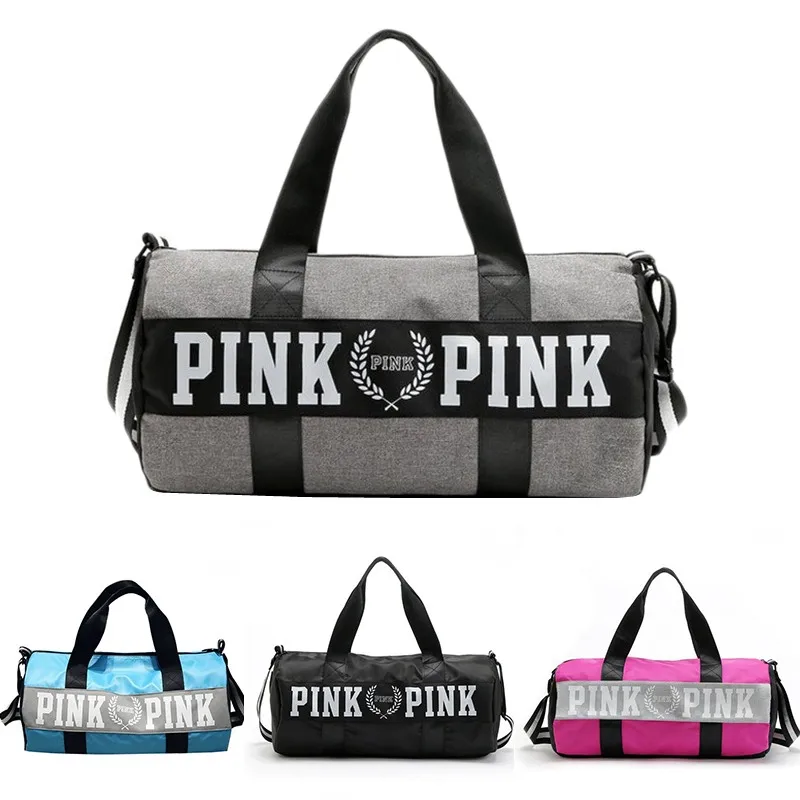 

Dropshipping Beach Bag Women Fitness Yoga Sports Bag Large Capacity Waterproof Pink Luggage Travel Bag Men's Outdoor Duffel Bag