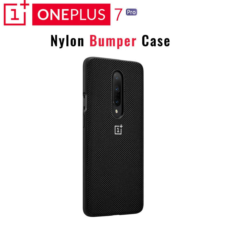 Защитный чехол для OnePlus 7 Pro Karbon песчаник идеальный вариант надежная защита заниженный профиль приподнятый край - Цвет: Nylon  Bumper case