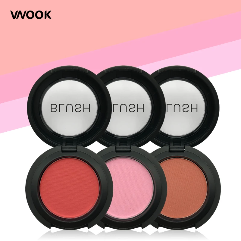 Vnook Brand Blush Palette Make Up Mineral Pigment Face Powder Blusher 3 Color Luxury Women Easy Wear Makeup | Красота и здоровье