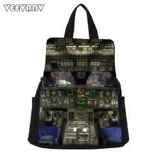 Veevanv самолета модуль печати рюкзак женщины рюкзак школьный портфель Девушки Личность холст рюкзак женский сумка дорожная