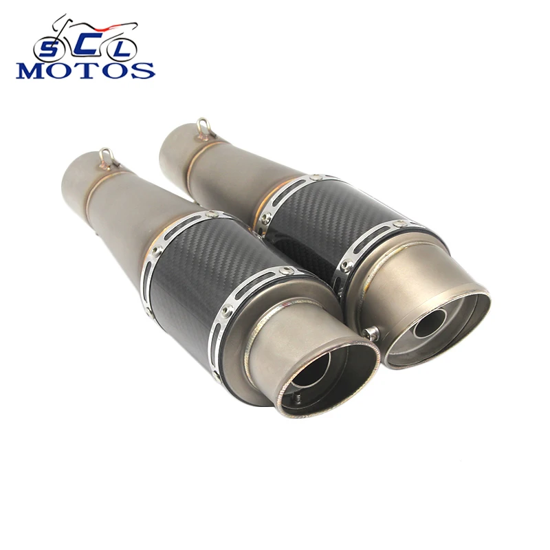 

Sclmotos -51mm Motorcycle Exhaust Muffler Pipe with DB killer for HONDA YZF R1 R3 R6 FZ6 CBR250 CBR600 CBR1000RR Racing