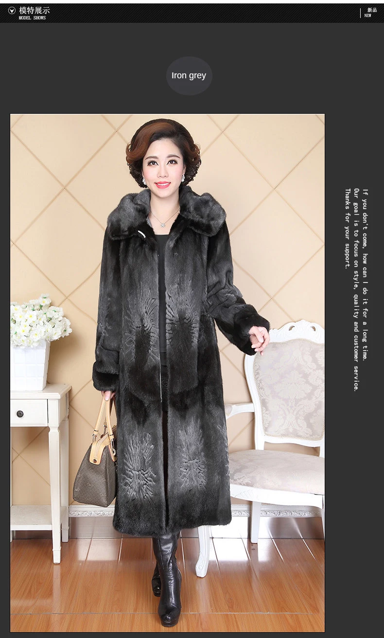Nerazzurri, зимнее пальто из натурального меха норки с капюшоном, модное, с длинным рукавом, пошаговое, из натурального меха норки, Женское пальто, большой размер, 5XL, 6XL, 7xl