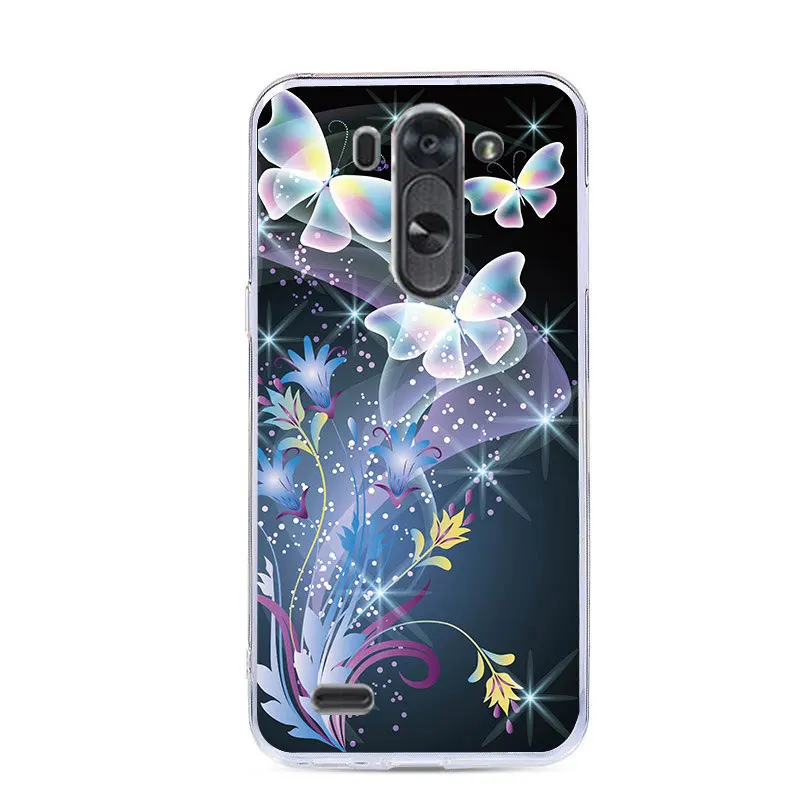 Lamocase الطباعة الملونة الهاتف غطاء ل LG Optimus G3S S G3 البسيطة G3 فوز D728 5 ''D725 D722 D724 TPU الكرتون عودة حالة يغطي