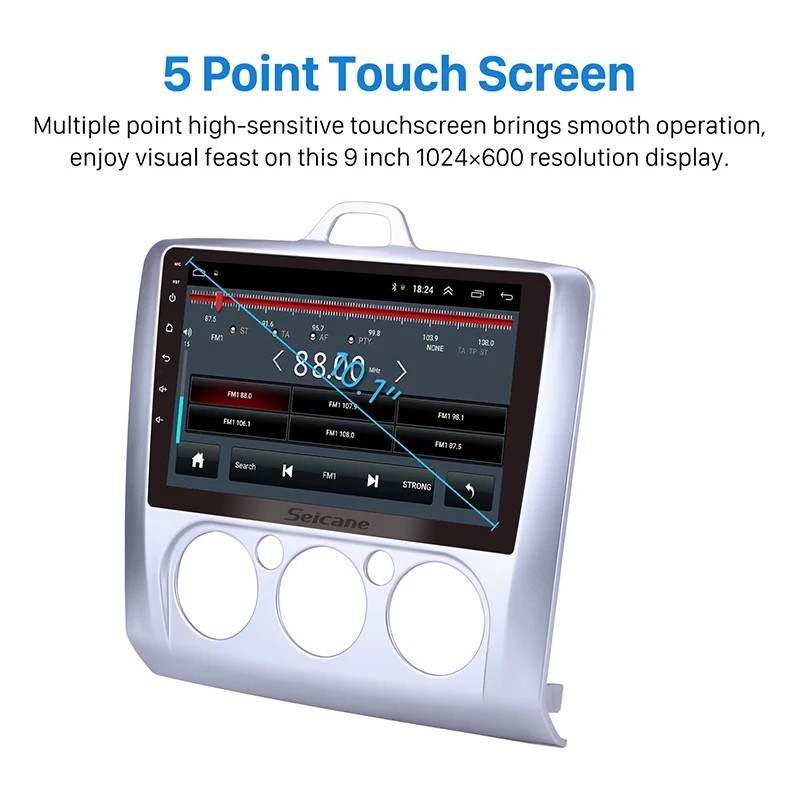Pаспродажа Seicane 9 дюймов Android 8,1 Автомагнитола для ford focus EXI MT 2 3 Mk2 2004 2005 2006 2007 2008 2009 2011 2Din gps мультимедийный плеер