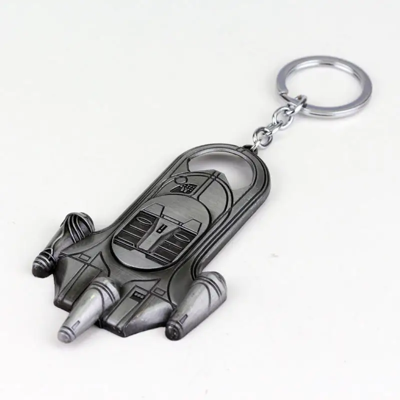 

High quality Star Wars keychain Vintage Kenner 1978 Land speeder Bottle Opener key chains keyrings men's best jewelry gift
