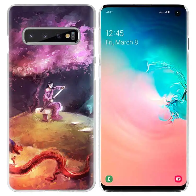 Мулан комиксов чехол для samsung Galaxy S10 5G S10e S9 S8 M30 M20 M10 J4 J6 плюс J8 Примечание 8 9 Ясно Жесткий чехол для телефона PC Coque