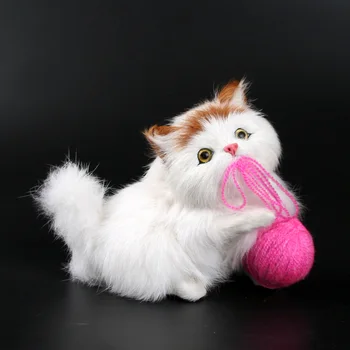 

cute simulation cat model toy polyethylene & furs new Woolen cat doll gift about 17x9x13cm 0700