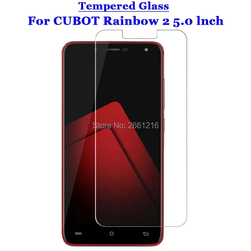

For CUBOT Rainbow 2 Tempered Glass 9H 2.5D Premium Screen Protector Film For CUBOT Rainbow 2 / Rainbow2 5.0"
