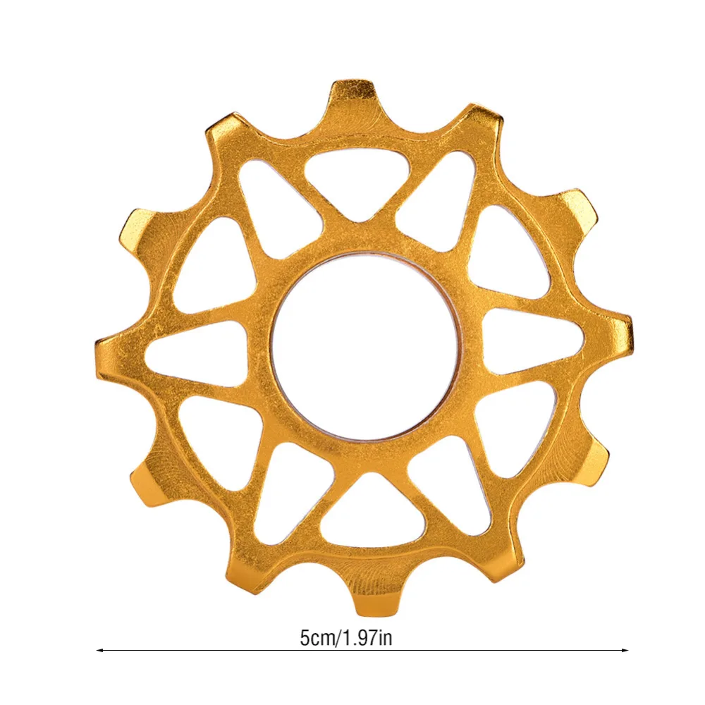 12 т шкив заднего переключателя для горного велосипеда, алюминиевое направляющее колесо для MTB шоссейного велосипеда, роликовый подшипник, Jockey Idler