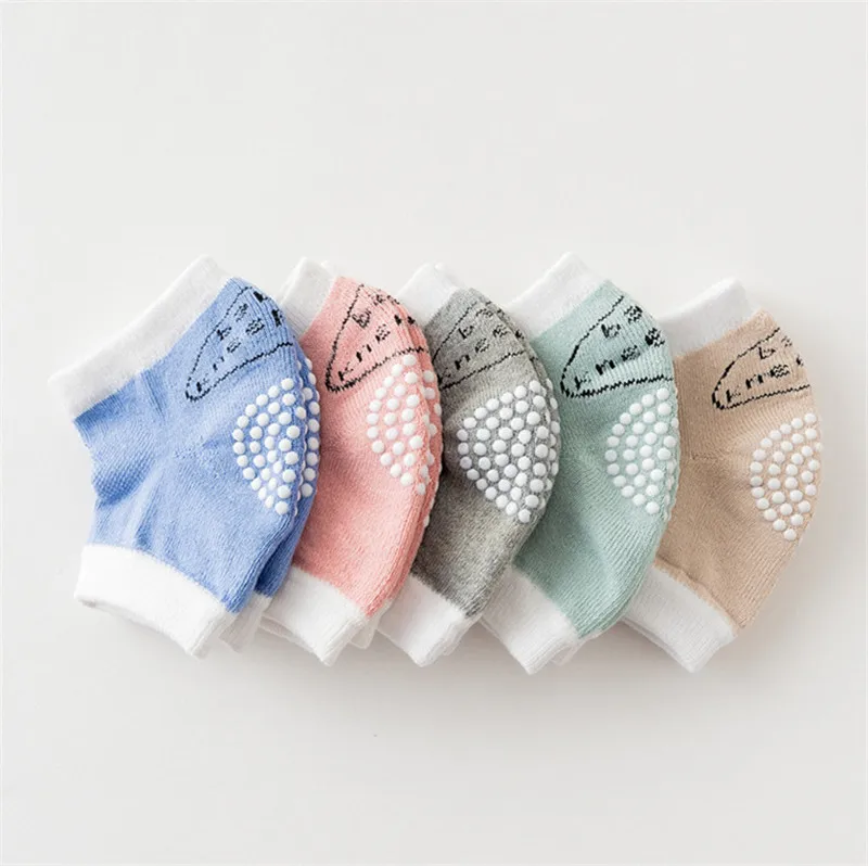 

0-18 Months Cotton Baby Crawling Knee Pad babys Non-slip Baby Kneecap Summer Children's Knee Pads Terry Thick Mesh Breathable