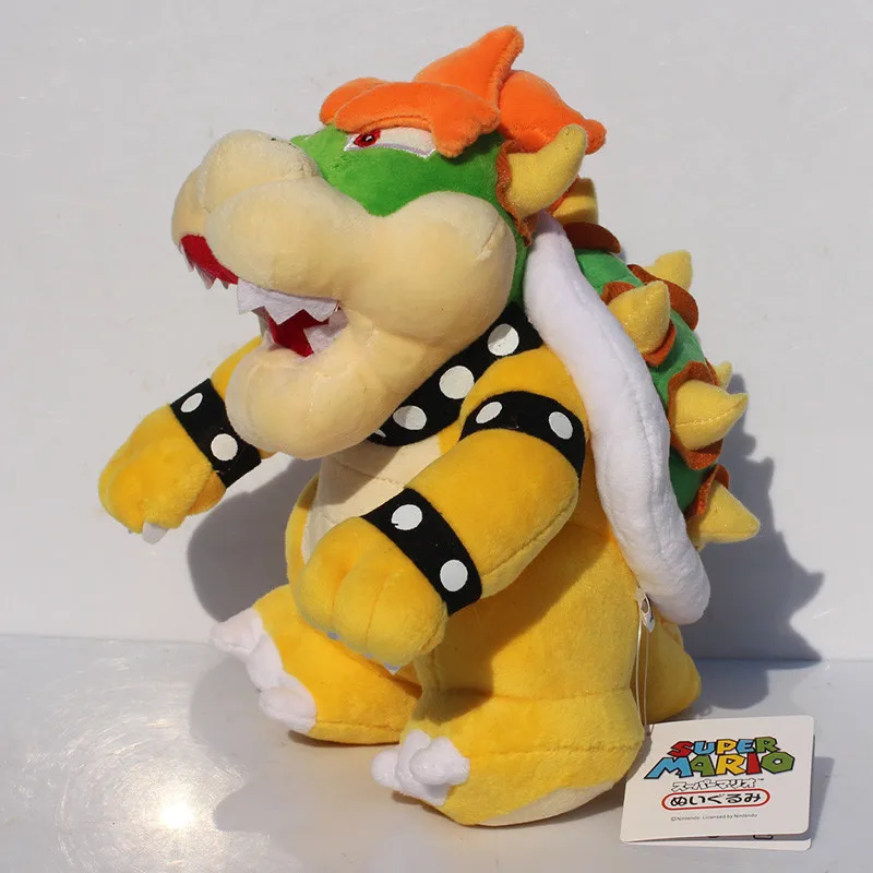 

EMS 20pcs 10"25cm Super Mario Standing Bowser Koopa Stuffed Plush Dolls Toys free shipping