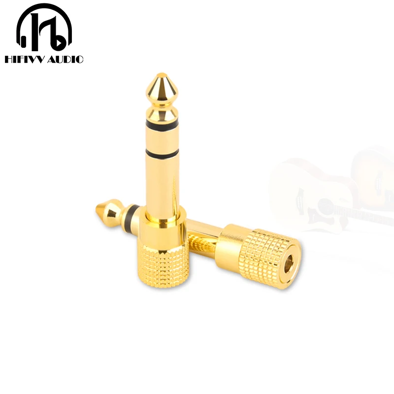 6.5mm To 3.5mm Adapter Audio Guitar Microphone Plug Electronic Electric