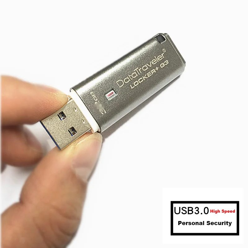 Kingston USB флэш накопитель 64GB USB3.0 металлическая Флешка персональная безопасность