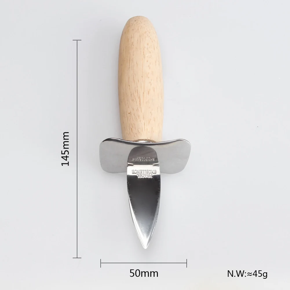 1 шт. устричный нож из нержавеющей стали с деревянной ручкой с острыми краями Шукер корпус открывалка для морепродуктов инструмент Многофункциональные кухонные инструменты