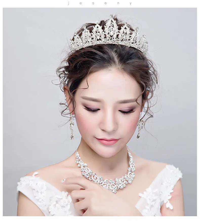 Barroco do vintage De Cristal Do Casamento Tiaras E Coroas Noivas Headband Hairbands Nupcial Rhinestone Pageant Coroas Tiaras de Cabelo Jóias (17)
