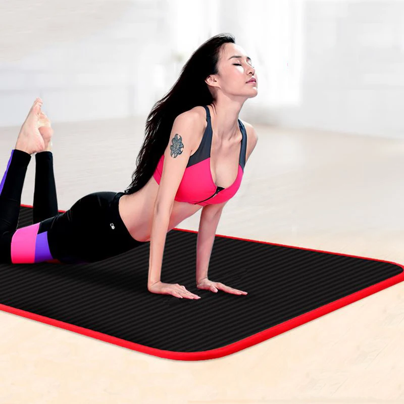 

Edge Covered Non-slip Yoga Mat 10mm Sports Yoga Mat For Fitness Gym Pilates Colchonete 183*60*10cm For Junior Yoga User