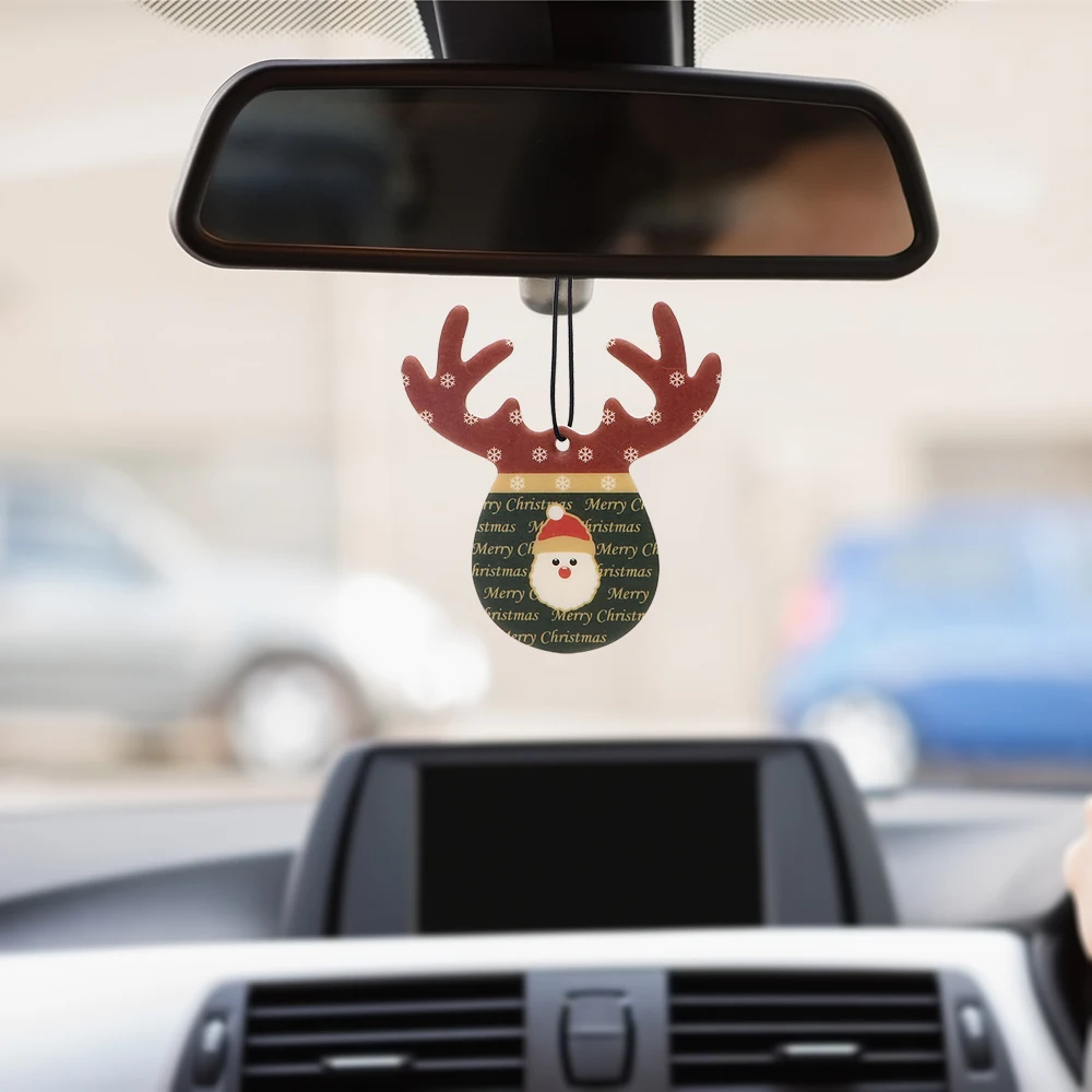 Car Air Freshener Hanging Paper Air Freshener Car Perfume Cute Antlers