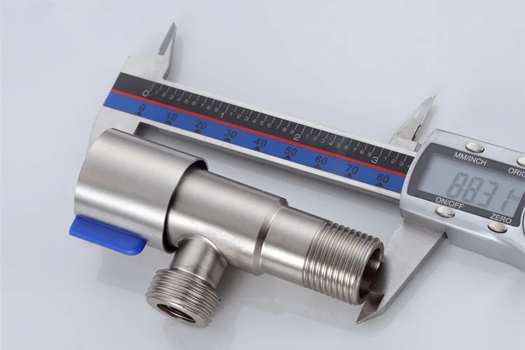 1/" Мужской x 1/2" Мужской Угловой запорный клапан из нержавеющей стали, расширитель для туалета, кухонный кран, контроль наполнения воды, высокое качество