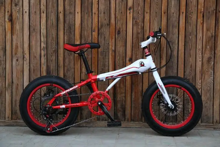 Flash Deal Snow Bike MTB 16" 7 21 24 27 speed double disc mountain Fat Bicycle Suspension Steel Frame 3" Tire aluminum wheel 20kgs Kids