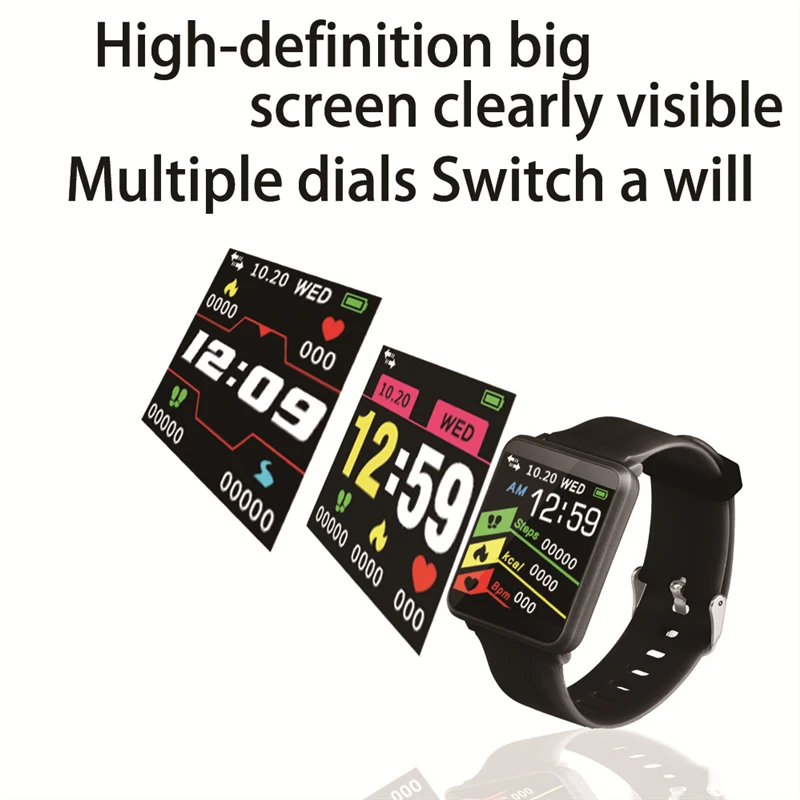GEJIAN F1 модные часы Smart Watch IP67 Водонепроницаемый Спорт Фитнес трекер монитор