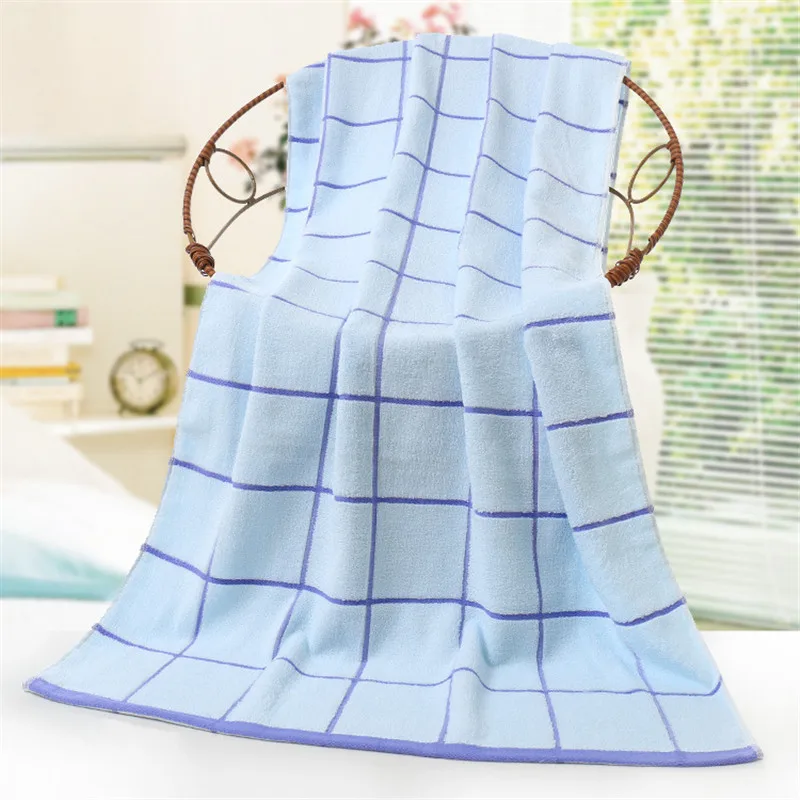 2018 New Cotton Towel Large Grid Striped Bath Towel Swim Soft Absorbent Drying Cloth SPA Bathroom Beach Terry Towels for Adults 2018 New Cotton Towel Large Grid Striped Bath Towel Swim Soft Absorbent Drying Cloth SPA Bathroom Beach Terry Towels for Adults
