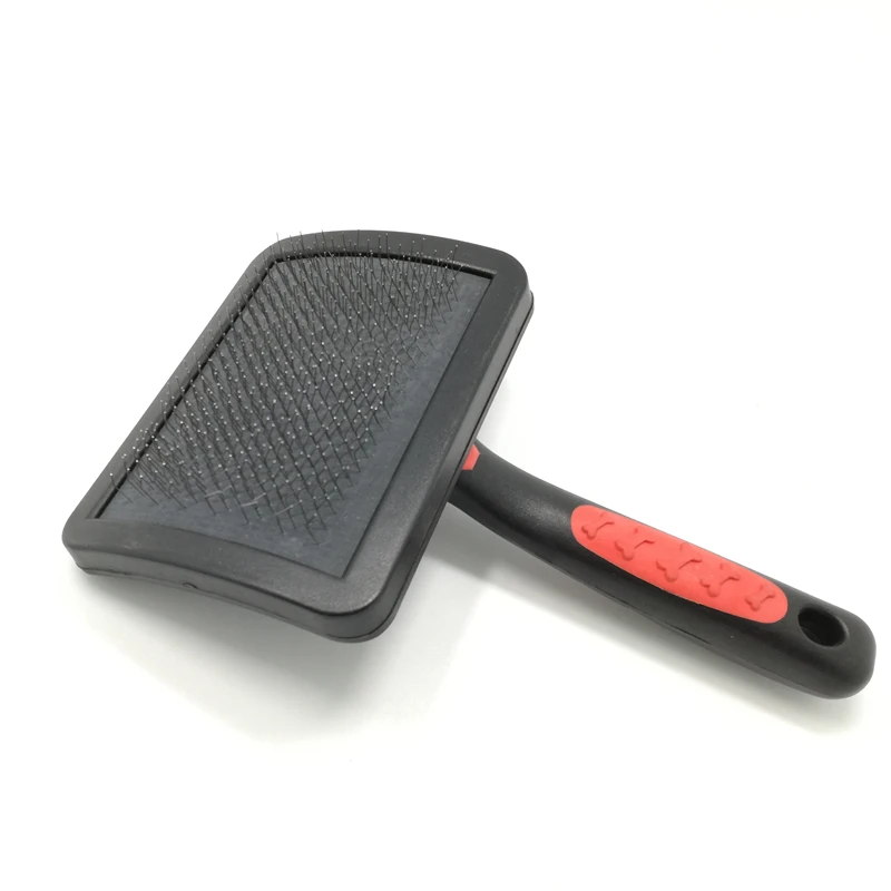 Pet Shedding Hair Grooming Dense Comb Slicker Brushes For Pet rubber