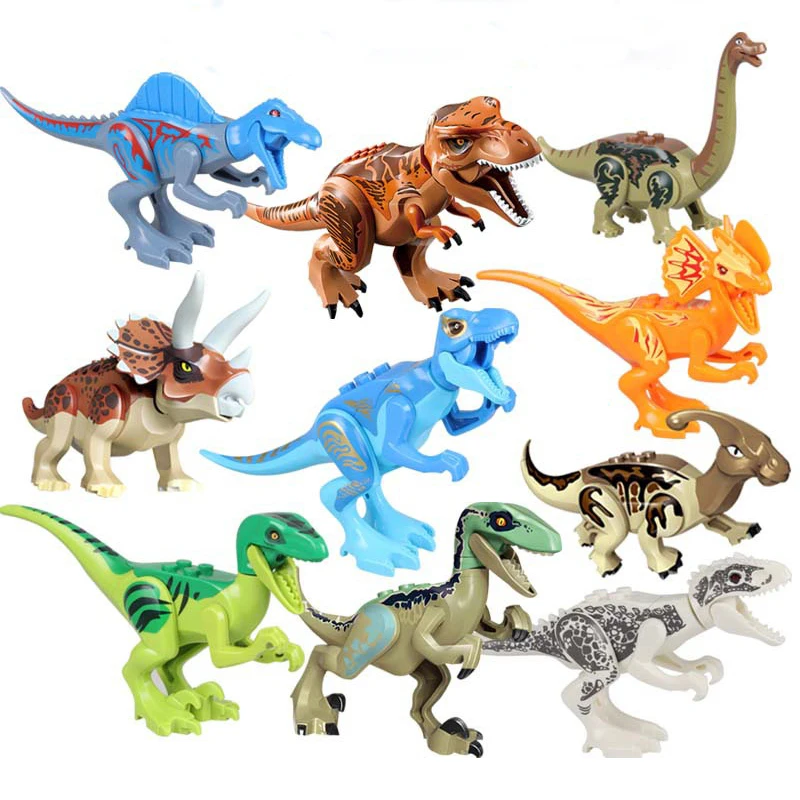 tiny plastic dinosaurs